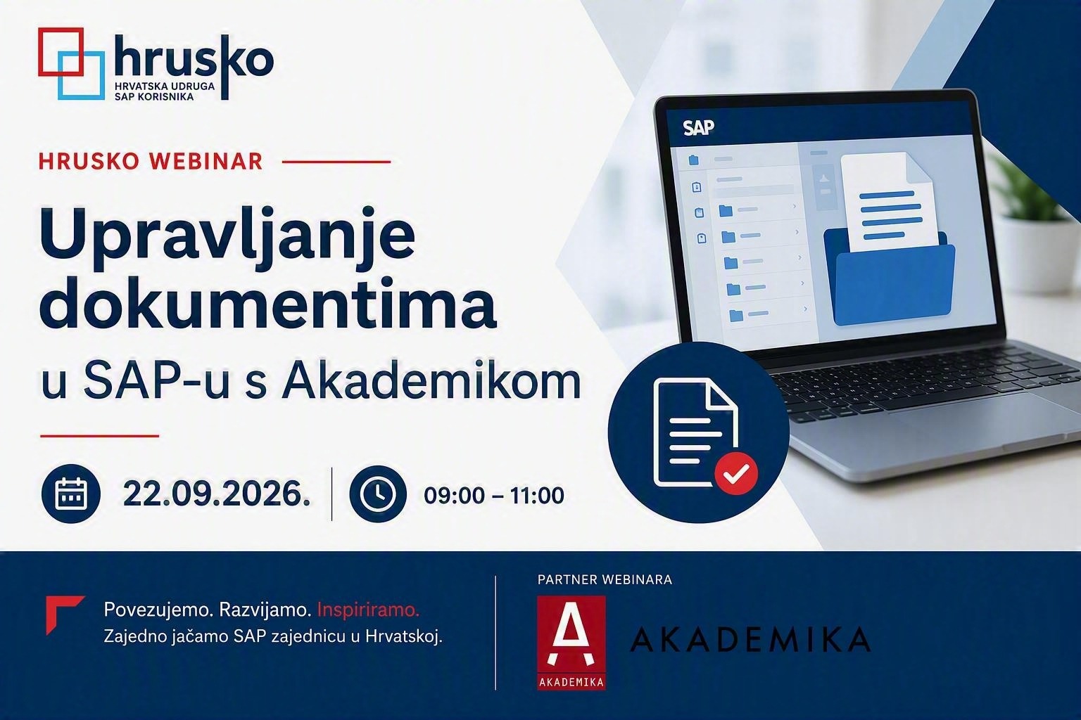 HRUSKO webinar: Upravljanje dokumentima u SAP-u s Akademikom