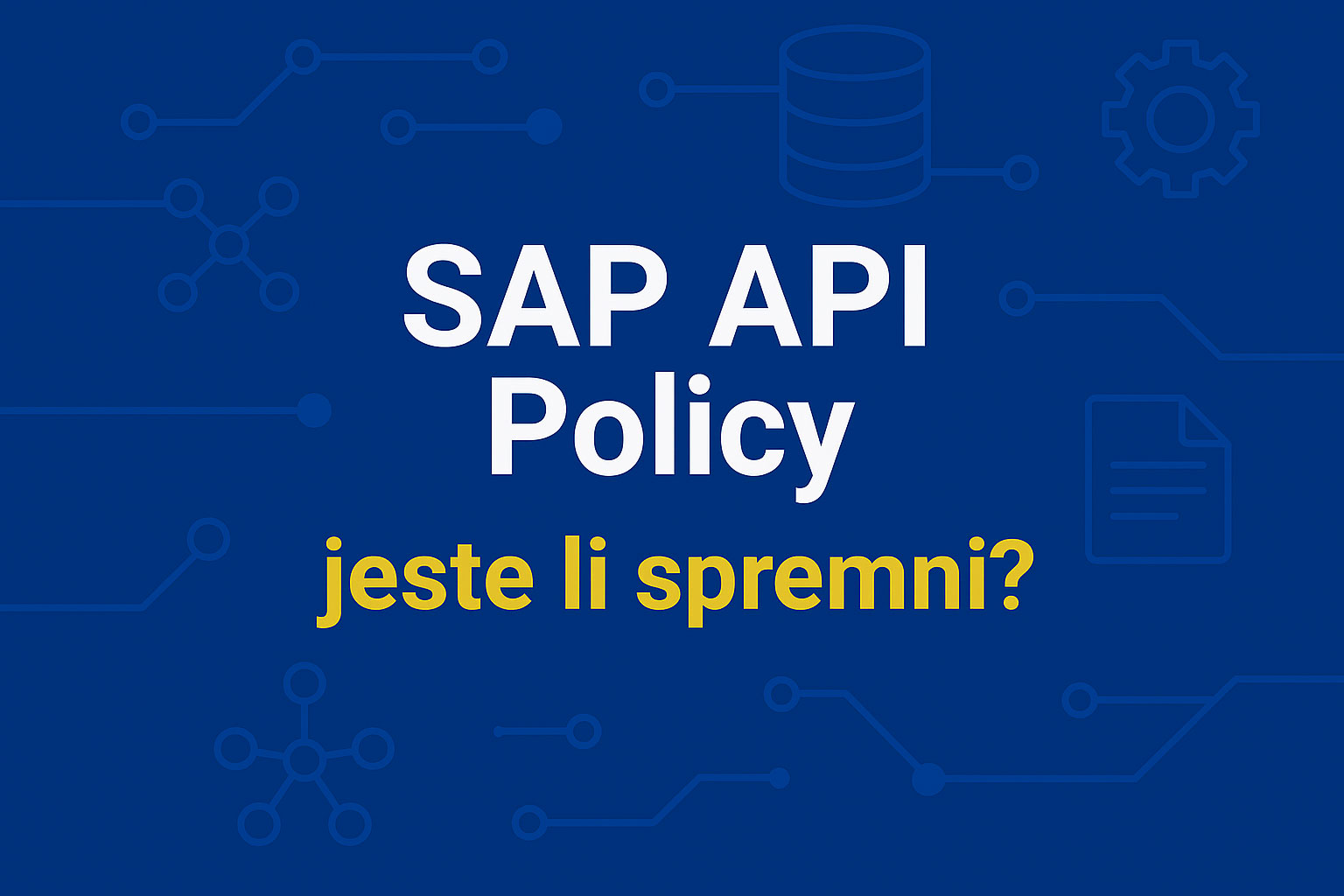 SAP API Policy