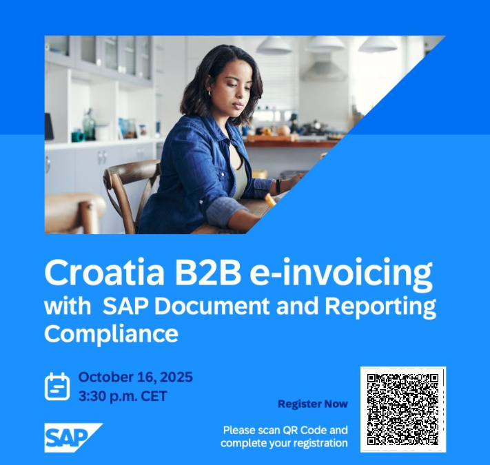 SAP webinar: Fiskalizacija 2.0  (e-Invoicing)